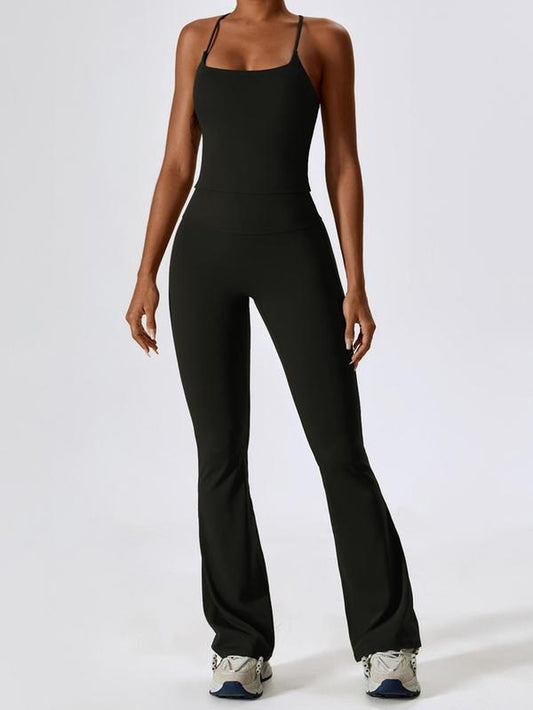 Two-Piece Top & Flare Leggings